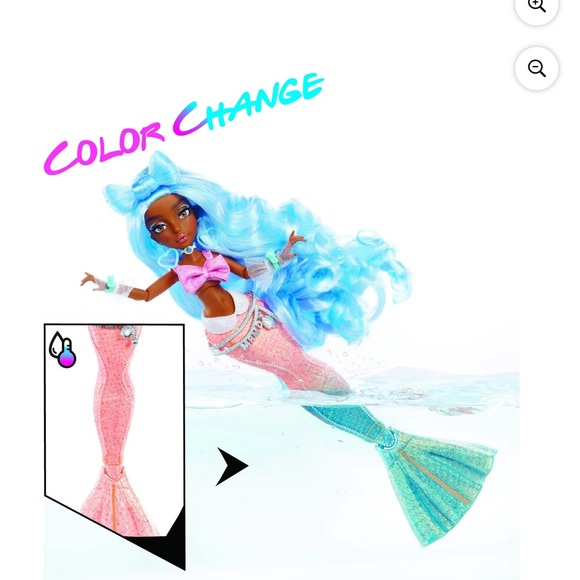 MERMAZE MERMAIDZ Color Change Shellnelle Mermaid Doll - Picture 3 of 8